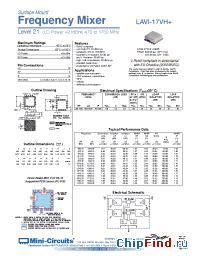 Datasheet LAVI-17VH+ manufacturer Mini-Circuits